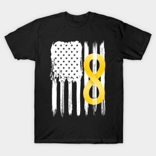 Autism Acceptance American Flag T-Shirt